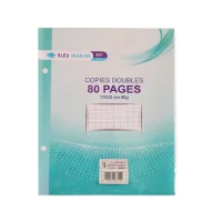 bleu marine double feuille